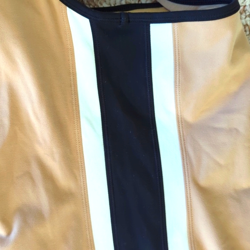 T By Talbots Slimming Colorblock Shelf-Bra Tank T… - image 5